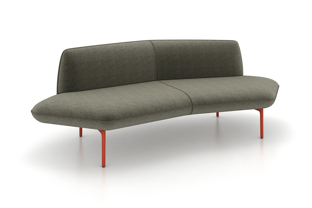 HAWORTH, Seating, The visual and tactile softness of the Feather sofa communicates approachable comfort, inviting people to