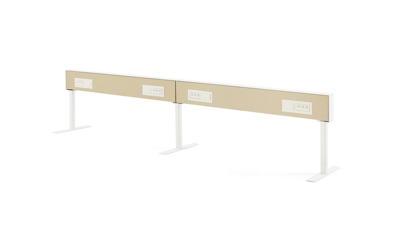 HAWORTH, Workspaces, Compose Beam is a freestanding, light-scale, spine-based system solution that provides versatility for