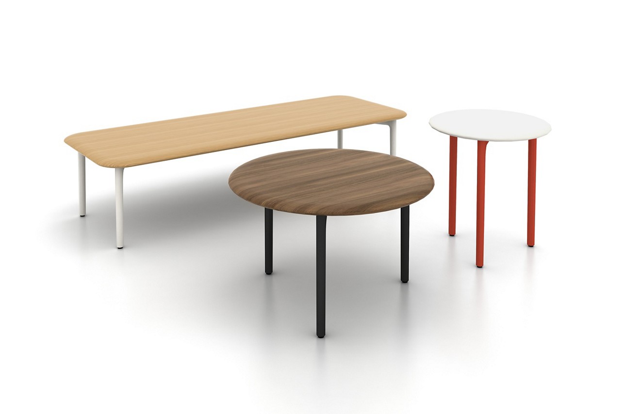 HAWORTH, Tables, Sprig tables intuitively support collaborative spaces. Designed to correspond with the scale, lines, and