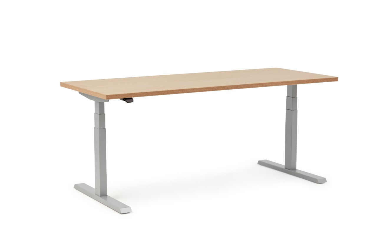 HAWORTH, Tables, Upside height-adjustable tables encourage posture changes to promote movement and well-being, so people can